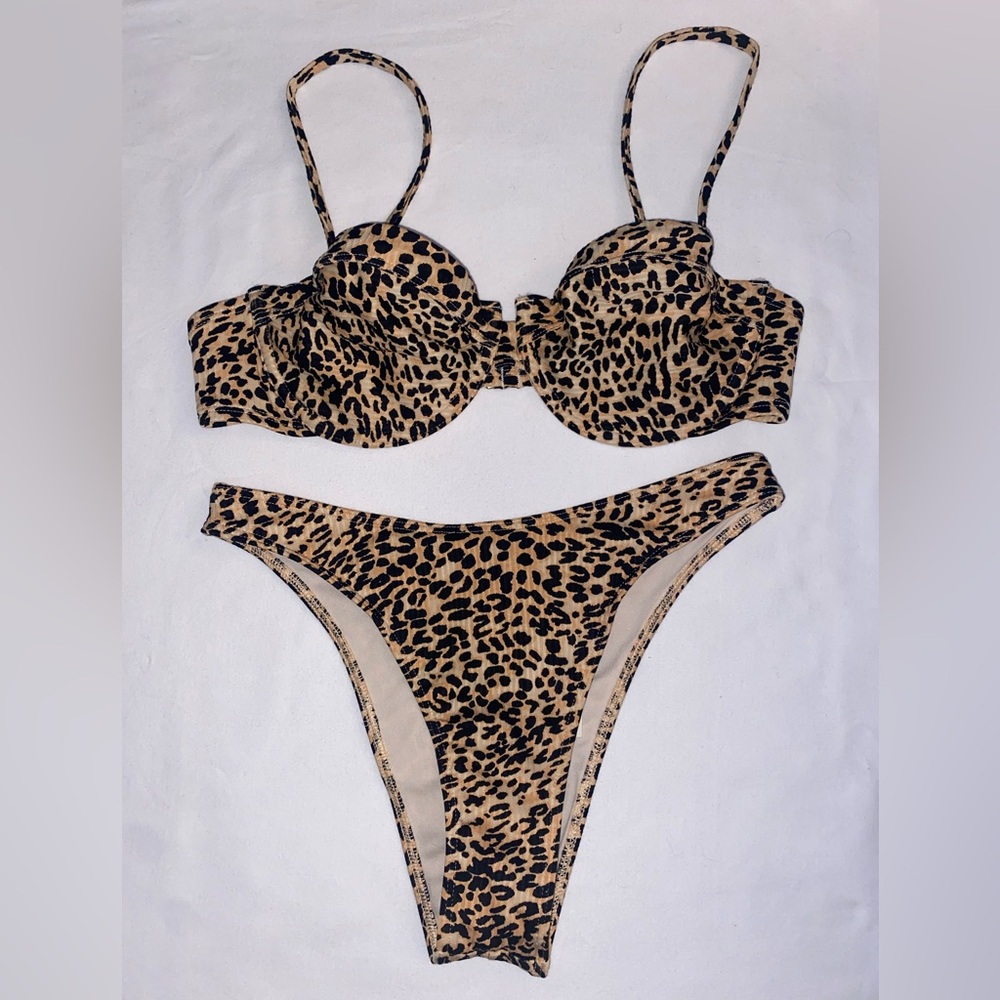 Hollister Leopard Print Bikini Set